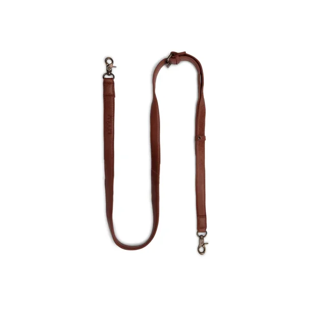 Muud - Caia Lder Skulderrem Farve Rich Brown