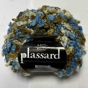 Plassard Bibop Effektgarn - Fv. 65 Bl/Brun/Natur Multi