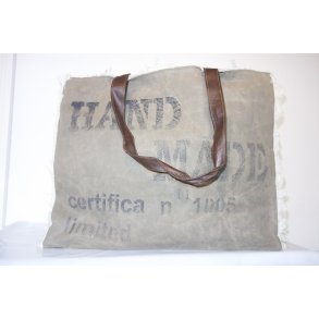 Canvas Shopping Bag m/ lder