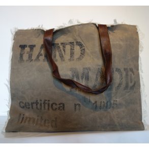 Canvas Shopping Bag m/ lder