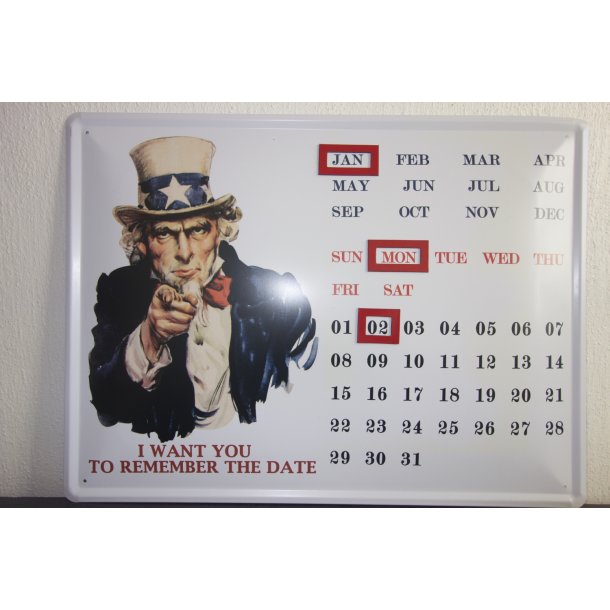 USA Nostalgi Evigheds kalender