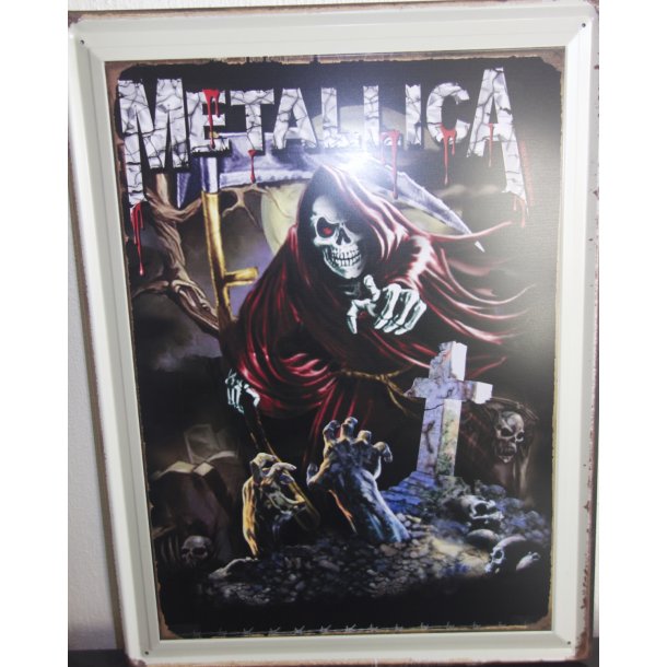 METALLICA Nostalgi Metal skilt 