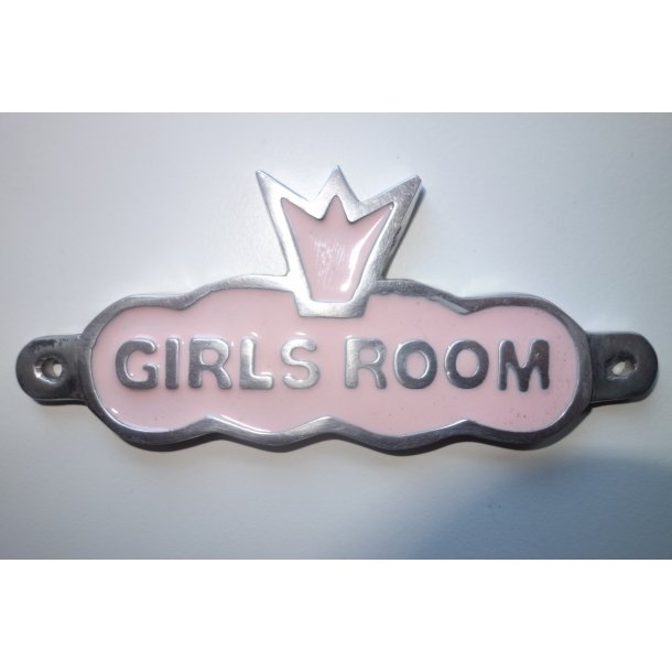 Metalskilt dr - GIRLS ROOM " (219)