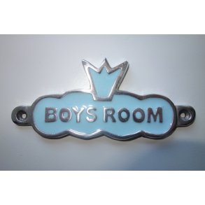Metalskilt dr - BOYS ROOM 