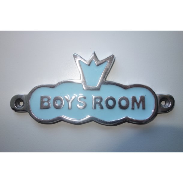 Metalskilt dr - BOYS ROOM " No 216