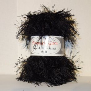 Fransen Pelsgarn fra G-B FV. 20 Sort.  