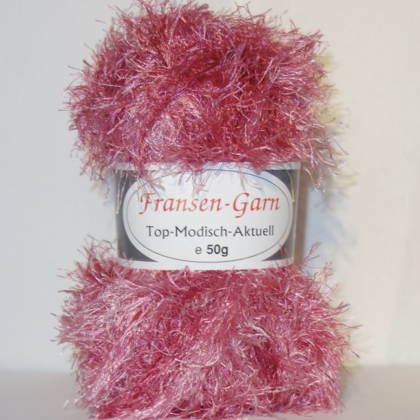 Fransen Pelsgarn fra G-B. Farve 102 Pink Multi  