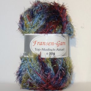 Fransen Pelsgarn fra G-B. Fv. 57 Multi Colour