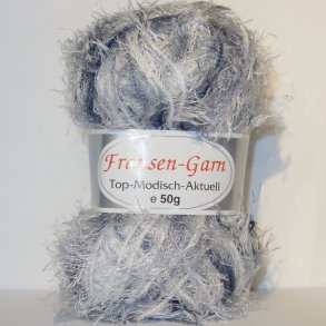 Fransen Pelsgarn fra G-B. Fv. 53,101,130 Slv Multiprint   