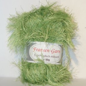  Fransen Pelsgarn fra G-B. Farve 194 Lime Grn. 