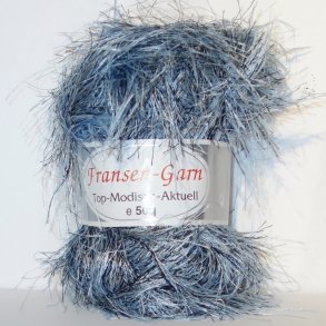 Fransen Pelsgarn fra G-B. Fv. 129 Bl/Sort