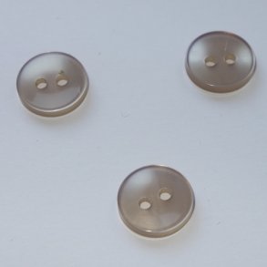 Poly Knap 12 mm. Fv. Guld.  (no15)