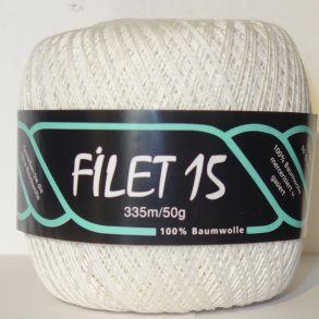 Filet 15 - Hklegarn Fv. 1100 Hvid