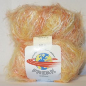 Freak Pelsgarn fra G-B. Fv. 107 Fersken Multi.