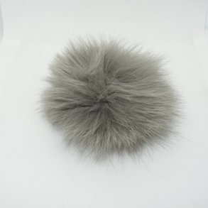 Pompon S�lvr�v 14 cm. Gr� (no128)