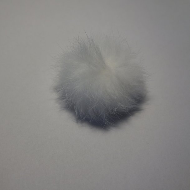 Pompon kanin 5 cm. Fv. Hvid