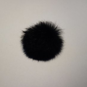 Pompon kanin 5 cm. Fv. Sort.