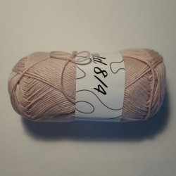 Bomuld 8/4 Farve. 45 Lys Rosa - PAKKE MED 10 NGLER