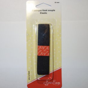 Bld vvet Elastik 20mm Sort 1 meter (275925)