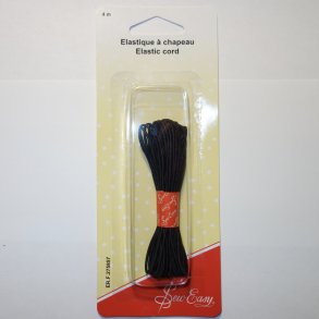 Hatte Elastik Sort 4 meter (275857)