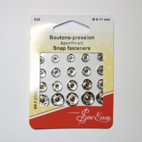 Tryklse . 6-11mm 20 stk ass. slv (275291)