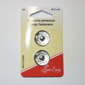 Tryklse  21mm 2 stk. slv (275260)