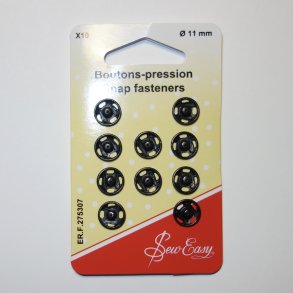 Tryklse  11mm 10 stk. Sort (275307)