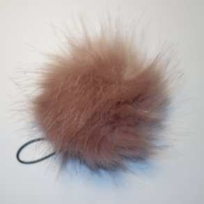 Pompon 12 cm Fv.  Old Pink - Med l�dersnor
