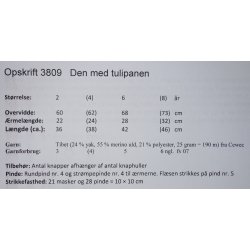 "Den med Tulipanen" - Cewec - Enkeltopskrift nr 3809