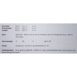 P�fuglebluse - Cewec - Enkeltopskrift nr 3814