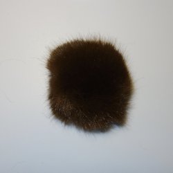Pompon  - Poly/Acryl 80mm Fv. Brun