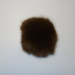 Pompon  - Poly/Acryl 80mm Fv. Brun