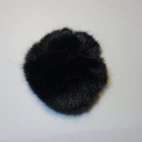 Pompon - Poly/Acryl 80mm Fv. Sort