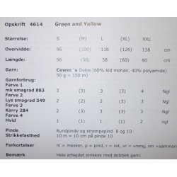 Dolce  Green and Yellow - Cewec - Enkeltopskrift nr 4614