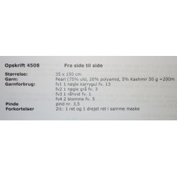 Pearl "Fra side til side" - Cewec - Enkeltopskrift nr 4508