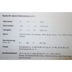 Popcornbluse i Dolce - Cewec - Enkeltopskrift nr 4623