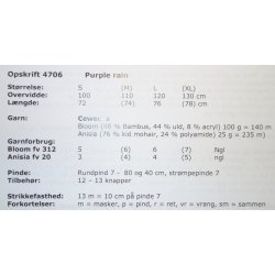 Purple Rain i Bloom &amp; Anisia - Cewec - Enkeltopskrift nr 4706