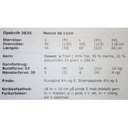 Mocca de Luxe i Tibet - Cewec - Enkeltopskrift nr 3835