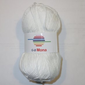 G-B Mona Duo Garn Fv. 01 Hvid