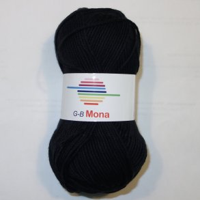 G-B Mona Duo Garn Fv. 04 Sort