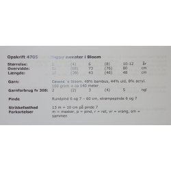  Happy Sweater i Bloom - Cewec - Enkeltopskrift nr 4705
