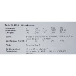 Michelle vest i Dolce Glitter - Cewec - Enkeltopskrift nr 4630