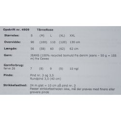 TrneRose i Jeans - Cewec - Enkeltopskrift nr 4909