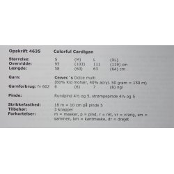 Colorful Cardigan - Cewec - Enkeltopskrift 4635