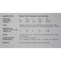 Single Twist - Cewec - Enkeltopskrift 5010