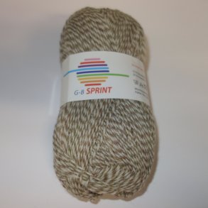 GB - Sprint Strmpegarn Fv. 485 Brun Meleret. 