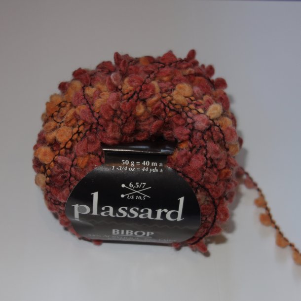 Plassard Bibop Effektgarn - Fv. 157 - Brndt orange  