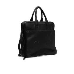 Muud - Denver Smuk Computertaske i lder Fv. Sort