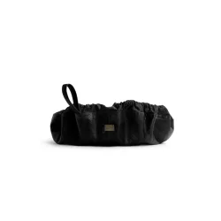 Muud - Dina Hndlavet ldertaske med snrelukning Fv. Sort