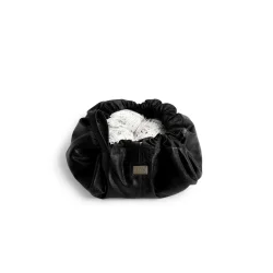 Muud - Dina Hndlavet ldertaske med snrelukning Fv. Sort